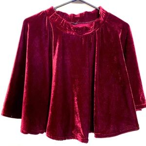 Velvet Maroon + Black Skirts